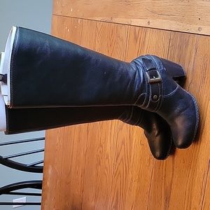 b.o.c Born Concept Rappa Black Tall Zip-up Boots, Size 6 (US)